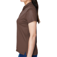 Team 365 Women's Command Snag Protection Polo, Sport Dark Brown, Left Sleeve view