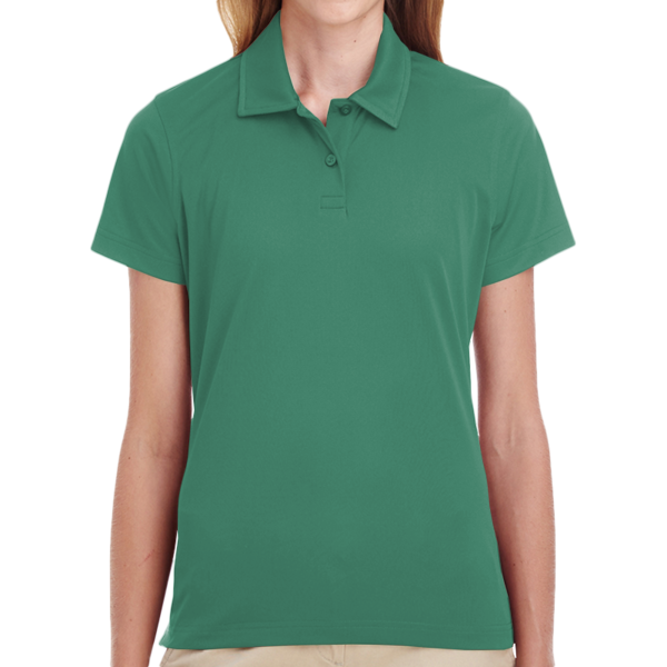 Team 365 Women's Command Snag Protection Polo, Sport Dark Green, Front view