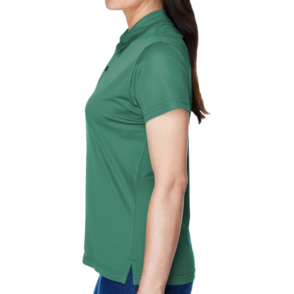 Team 365 Women's Command Snag Protection Polo, Sport Dark Green, Left Sleeve view