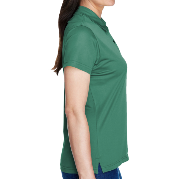 Team 365 Women's Command Snag Protection Polo, Sport Dark Green, Right Sleeve view