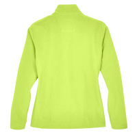 Team 365 Women's Leader Soft Shell Jacket, Safety Yellow, Back view