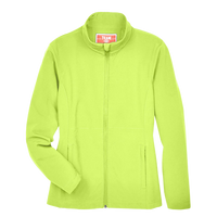 Team 365 Women's Leader Soft Shell Jacket, Safety Yellow, Front view