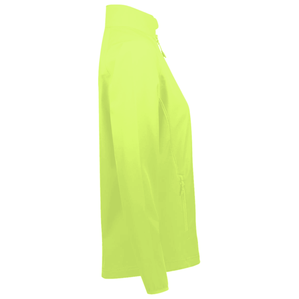 Team 365 Women's Leader Soft Shell Jacket, Safety Yellow, Right Sleeve view