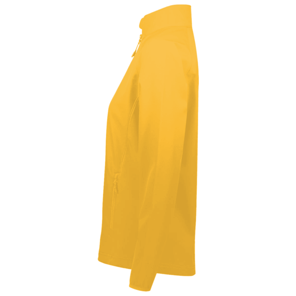 Team 365 Women's Leader Soft Shell Jacket, Sport Athletic Gold, Left Sleeve view