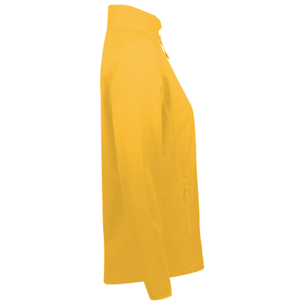 Team 365 Women's Leader Soft Shell Jacket, Sport Athletic Gold, Right Sleeve view