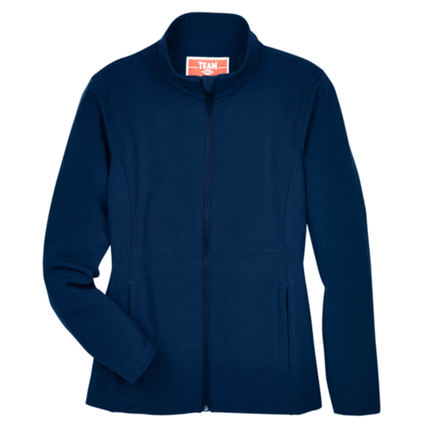 Team 365 Women's Leader Soft Shell Jacket, Sport Dark Navy, Front view