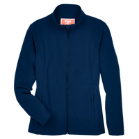 Team 365 Women's Leader Soft Shell Jacket, Sport Dark Navy, Front view