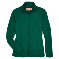 Team 365 Women's Leader Soft Shell Jacket, Sport Forest, Front view