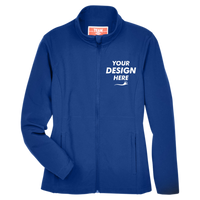 Team 365 Women's Leader Soft Shell Jacket, Sport Royal, Front view, Mockup