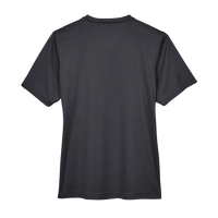 Team 365 Women's Sonic Heather Performance T-Shirt, Black Heather, Back view