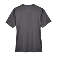 Team 365 Women's Sonic Heather Performance T-Shirt, Dark Grey Heather, Back view