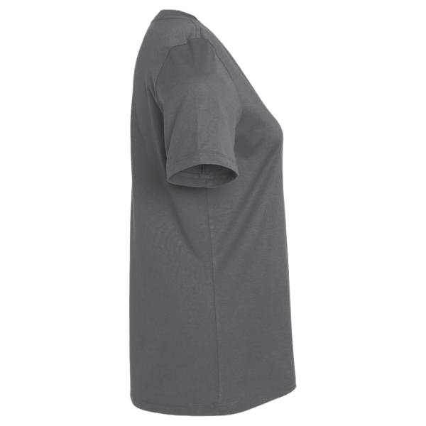 Team 365 Women's Sonic Heather Performance T-Shirt, Dark Grey Heather, Right Sleeve view