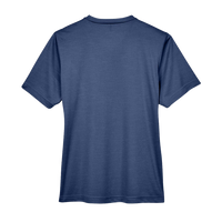 Team 365 Women's Sonic Heather Performance T-Shirt, Sport Dark Navy Heather, Back view