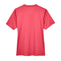 Team 365 Women's Sonic Heather Performance T-Shirt, Sport Red Heather, Back view