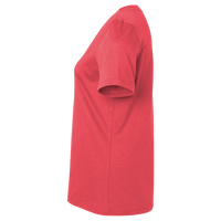 Team 365 Women's Sonic Heather Performance T-Shirt, Sport Red Heather, Left Sleeve view