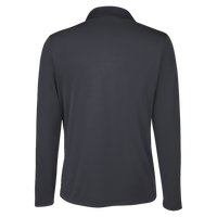 Team 365 Women's Zone Performance Long Sleeve Polo, Black, Back view