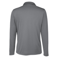 Team 365 Women's Zone Performance Long Sleeve Polo, Sport Graphite, Back view