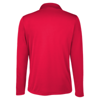 Team 365 Women's Zone Performance Long Sleeve Polo, Sport Red, Back view