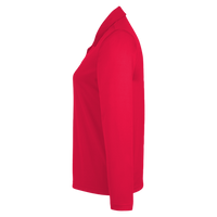 Team 365 Women's Zone Performance Long Sleeve Polo, Sport Red, Left Sleeve view