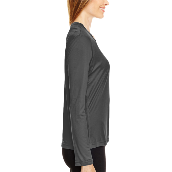 Team 365 Women's Zone Performance Long Sleeve T-Shirt, Black, Right Sleeve view
