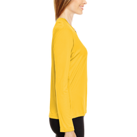 Team 365 Women's Zone Performance Long Sleeve T-Shirt, Sport Athletic Gold, Right Sleeve view