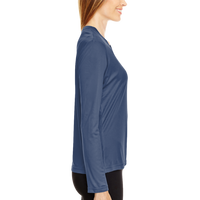 Team 365 Women's Zone Performance Long Sleeve T-Shirt, Sport Dark Navy, Right Sleeve view