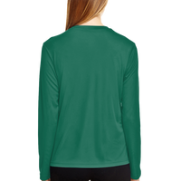 Team 365 Women's Zone Performance Long Sleeve T-Shirt, Sport Forest, Back view