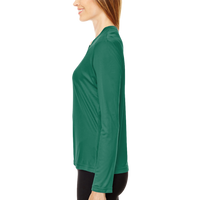 Team 365 Women's Zone Performance Long Sleeve T-Shirt, Sport Forest, Left Sleeve view