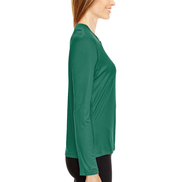 Team 365 Women's Zone Performance Long Sleeve T-Shirt, Sport Forest, Right Sleeve view