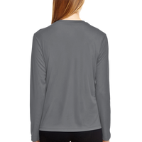 Team 365 Women's Zone Performance Long Sleeve T-Shirt, Sport Graphite, Back view