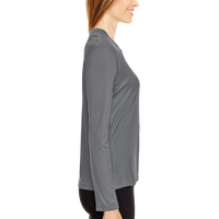 Team 365 Women's Zone Performance Long Sleeve T-Shirt, Sport Graphite, Right Sleeve view
