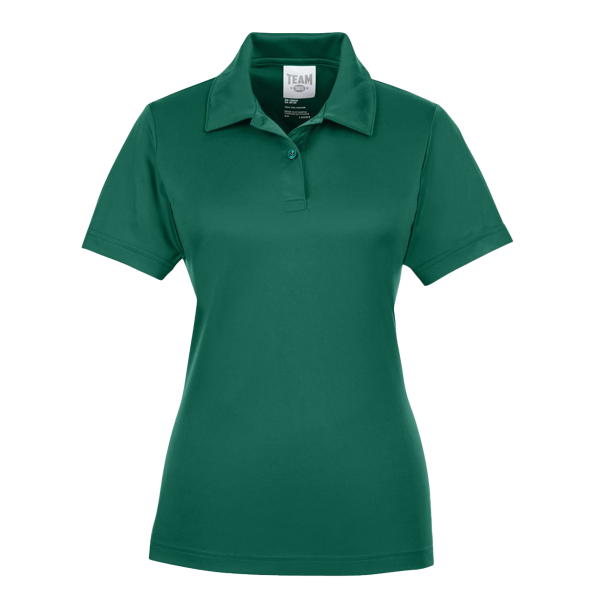 Team 365 Women's Zone Performance Polo, Sport Forest, Front view