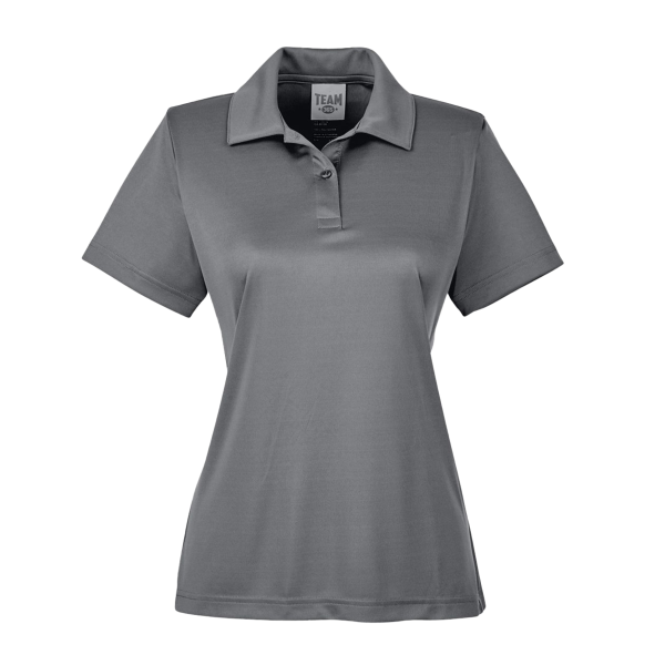 Team 365 Women's Zone Performance Polo, Sport Graphite, Front view