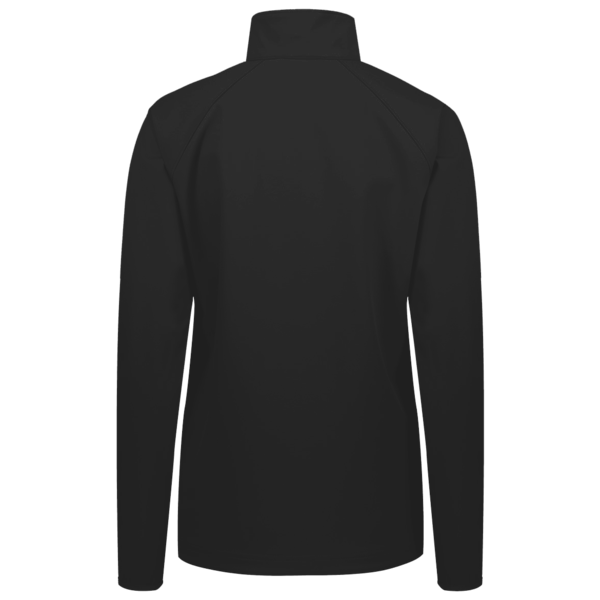 Team 365 Women's Zone Performance Quarter-Zip Pullover, Black, Back view