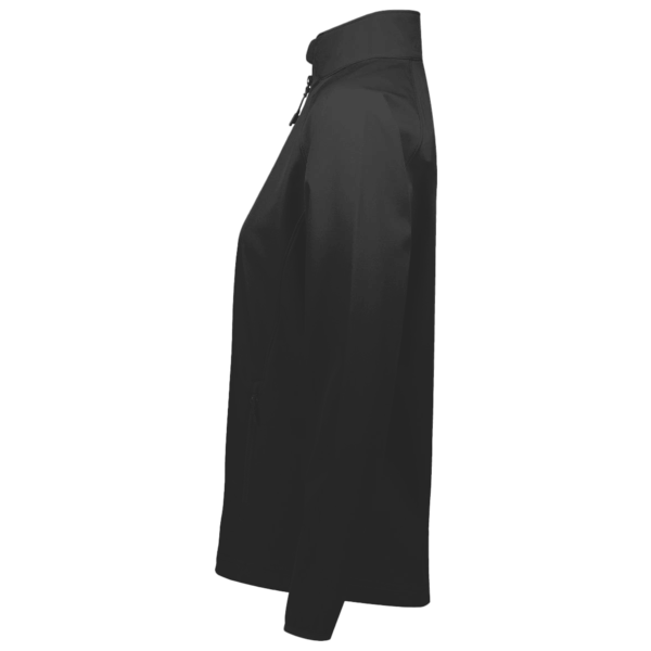 Team 365 Women's Zone Performance Quarter-Zip Pullover, Black, Left Sleeve view