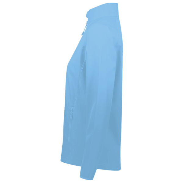 Team 365 Women's Zone Performance Quarter-Zip Pullover, Sport Light Blue, Left Sleeve view