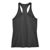 Team 365 Women's Zone Performance Racerback Tank, Black, Back view