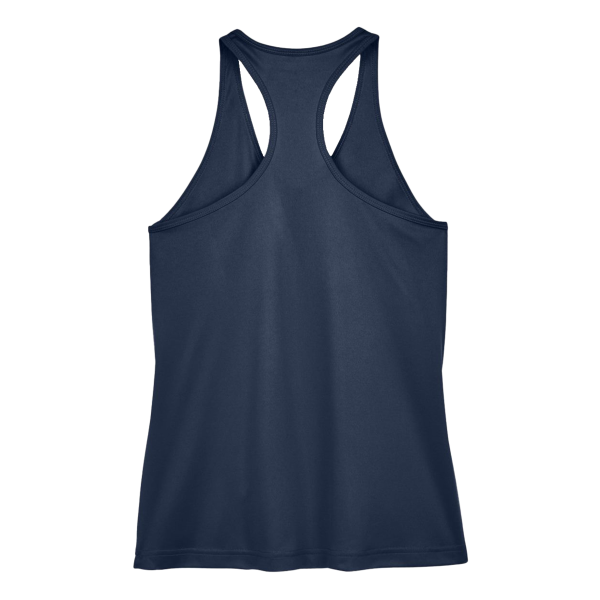 Team 365 Women's Zone Performance Racerback Tank, Sport Dark Navy, Back view