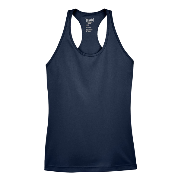 Team 365 Women's Zone Performance Racerback Tank, Sport Dark Navy, Front view