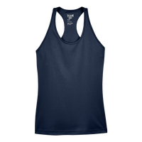 Team 365 Women's Zone Performance Racerback Tank, Sport Dark Navy, Front view