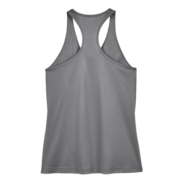 Team 365 Women's Zone Performance Racerback Tank, Sport Graphite, Back view