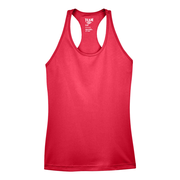 Team 365 Women's Zone Performance Racerback Tank, Sport Red, Front view