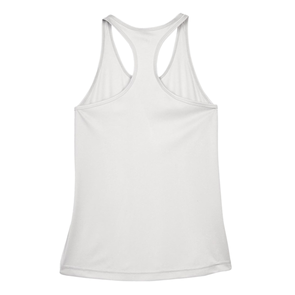 Team 365 Women's Zone Performance Racerback Tank, Sport Silver, Back view