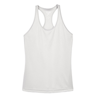 Team 365 Women's Zone Performance Racerback Tank, Sport Silver, Front view