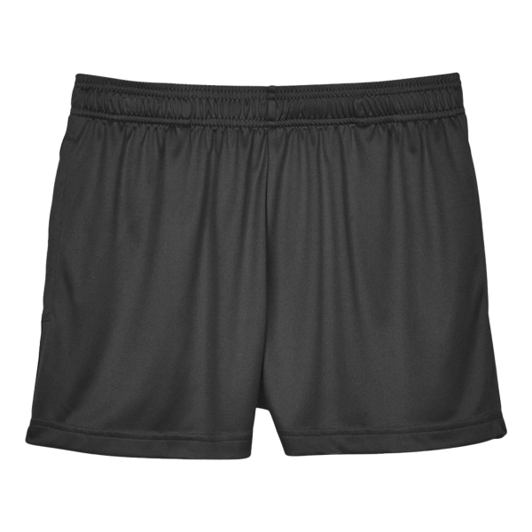 Team 365 Women's Zone Performance Shorts, Black, Front view