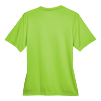 Team 365 Women's Zone Performance T-Shirt, Acid Green, Back view