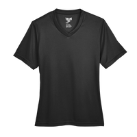 Team 365 Women's Zone Performance T-Shirt, Black, Front view