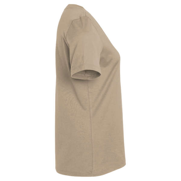 Team 365 Women's Zone Performance T-Shirt, Desert Khaki, Right Sleeve view
