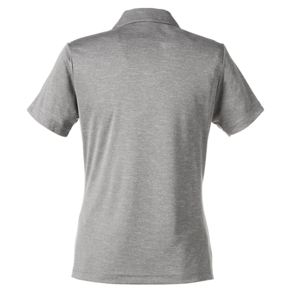 Team 365 Women's Zone Sonic Heather Performance Polo, Athletic Heather, Back view