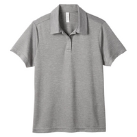 Team 365 Women's Zone Sonic Heather Performance Polo, Athletic Heather, Front view
